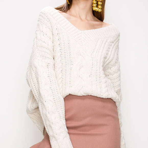 CLASSIC CABLE KNIT SWEATER - Picture 2 of 4